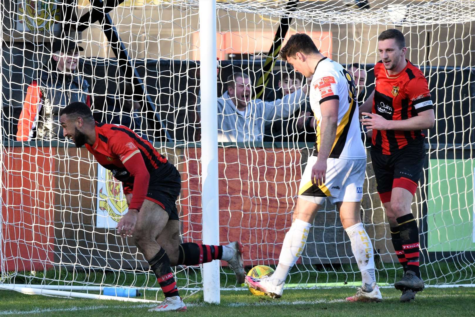 Johan Caney-Bryan scores against Haywards Heath Picture: Ken Medwyn