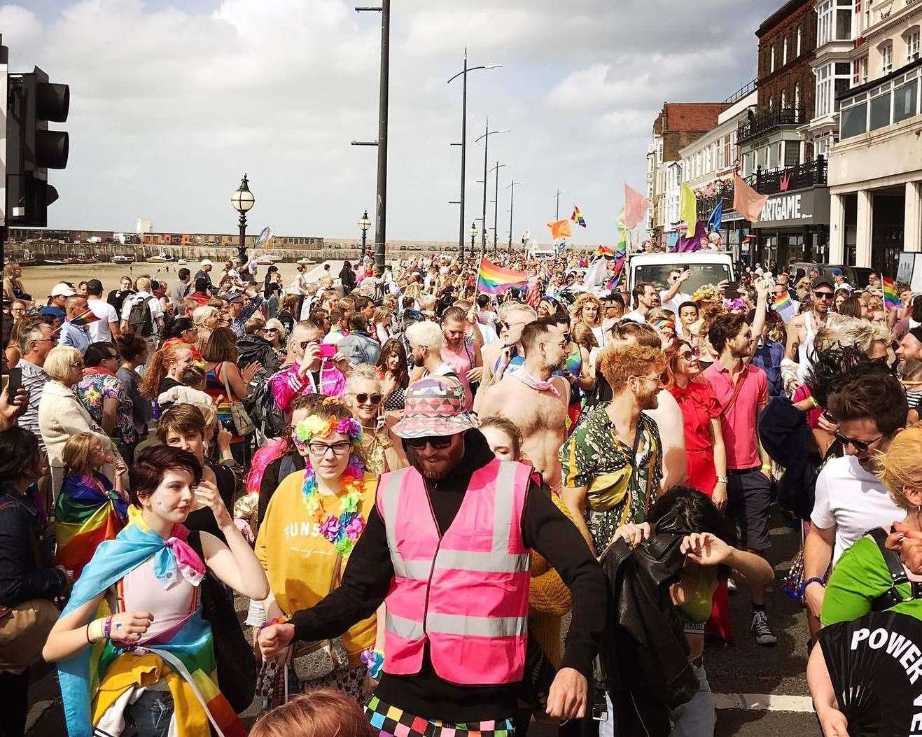 Margate Pride parade events are momentous occasions in the town. Picture: Margate Pride