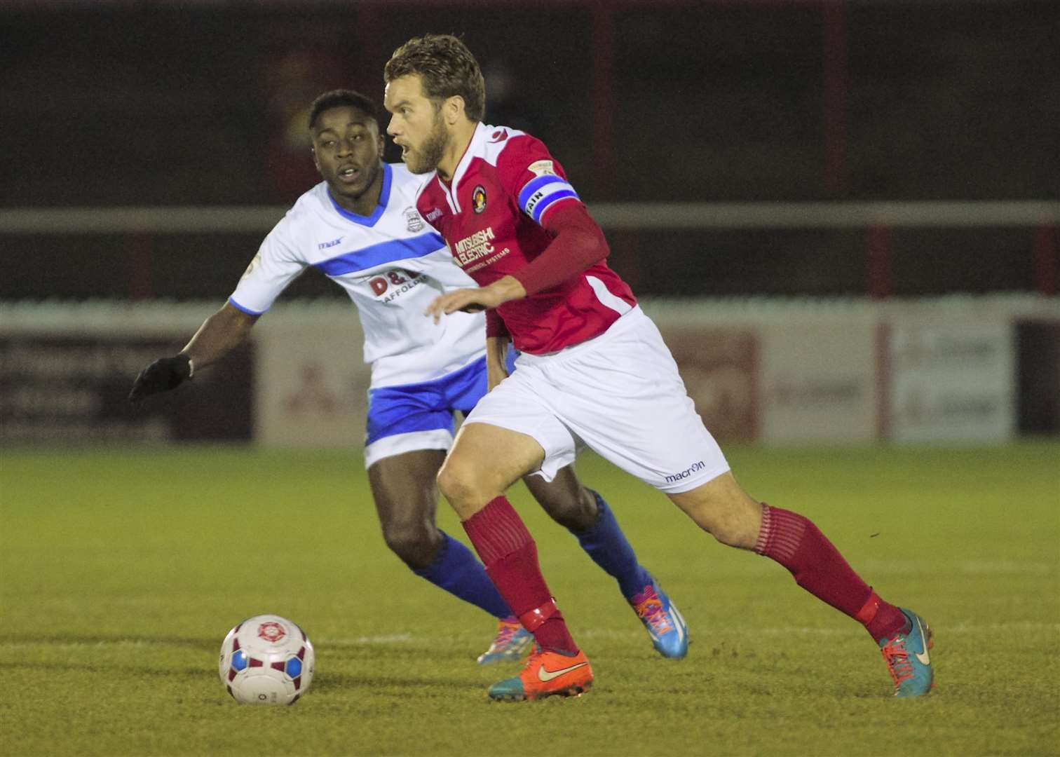 Daryl McMahon hasn't played league football since being appointed Ebbsfleet manager three years ago Picture: Andy Payton