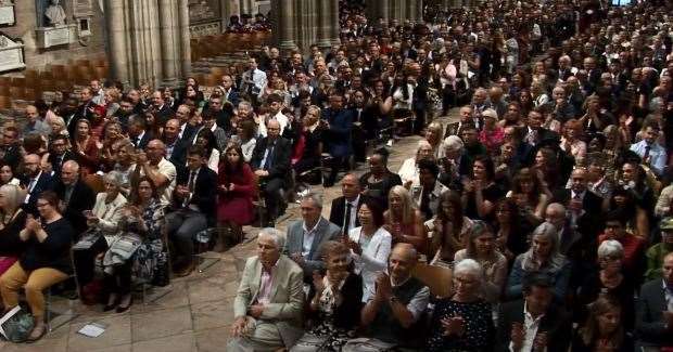 The degree congregation in Canterbury Catheral is normally packed with proud parents (44210517)