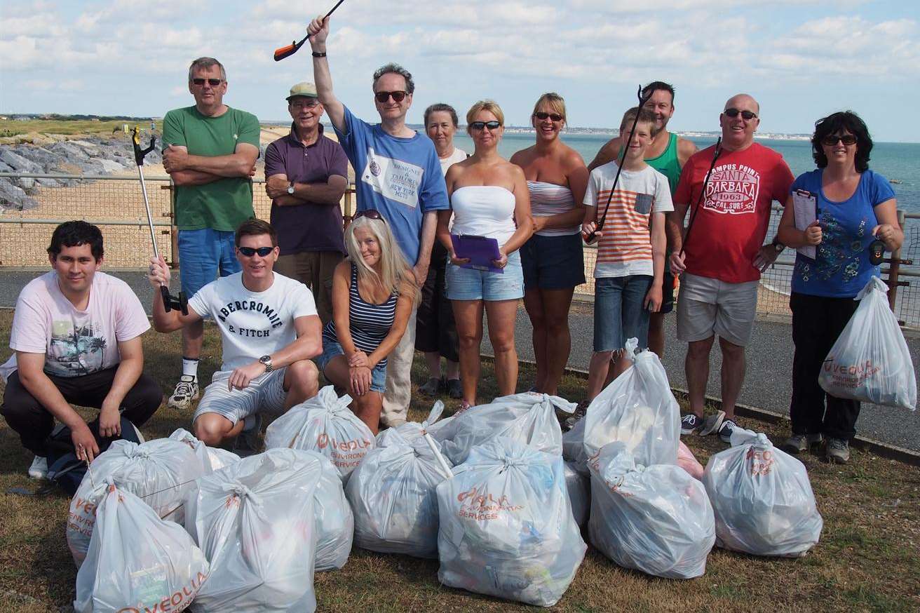 Volunteers joined in with Deal Watch's Beach Clean earlier this year