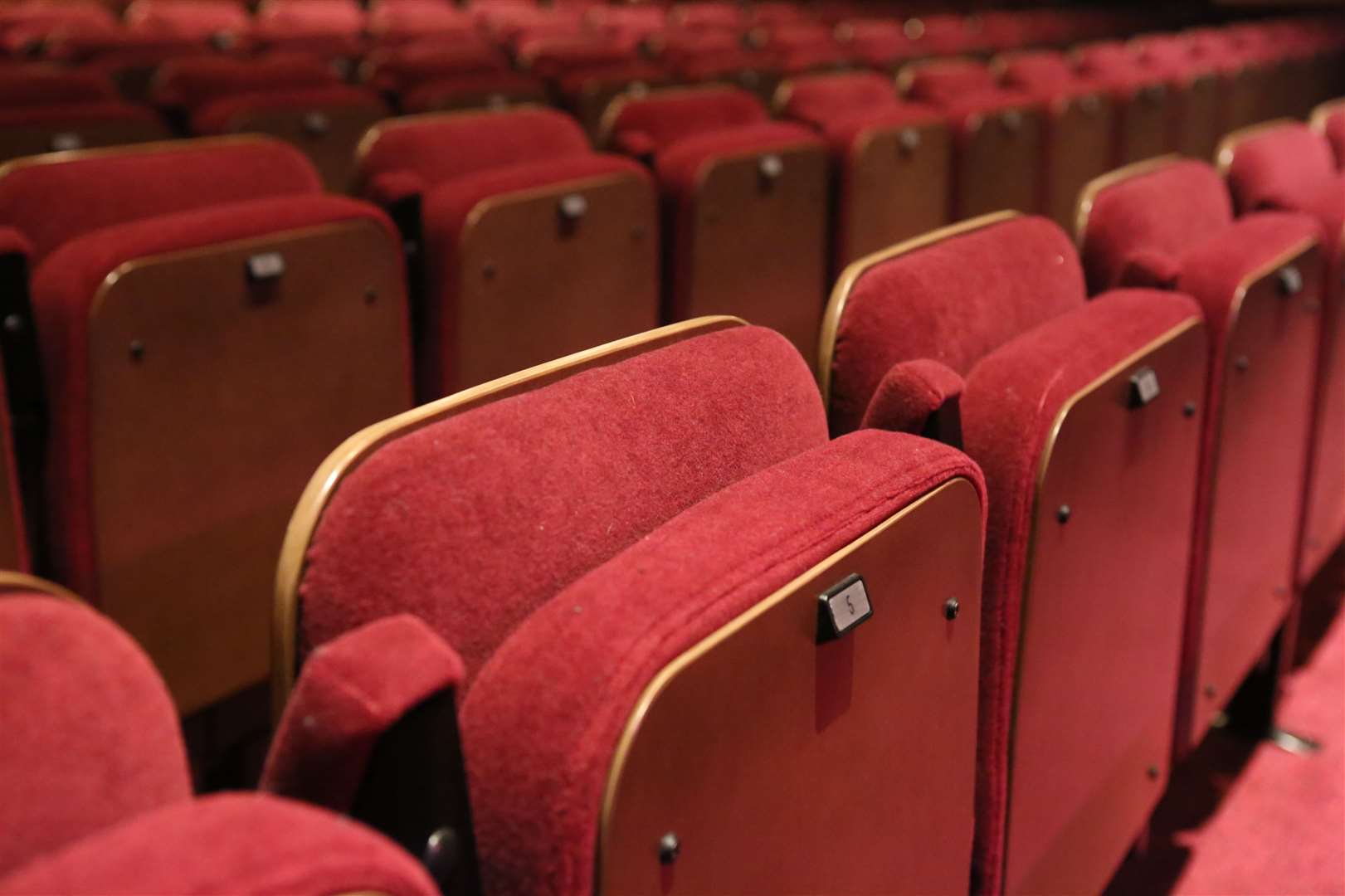 Theatre seats sit empty across Kent and Medway -but for how long? Picture by: Martin Apps