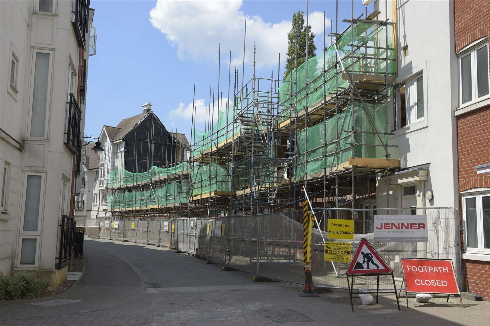 The Tannery is being rebuilt after the blaze