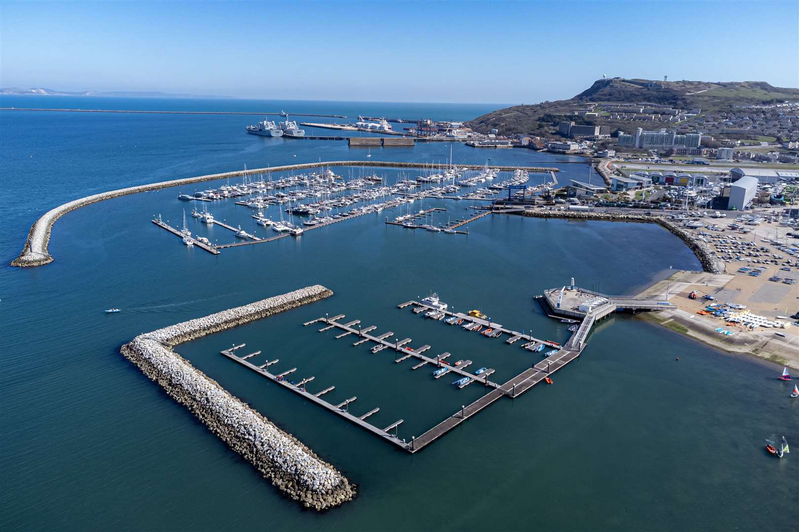 The Portland Harbour area in Dorset (Ben Birchall/PA)