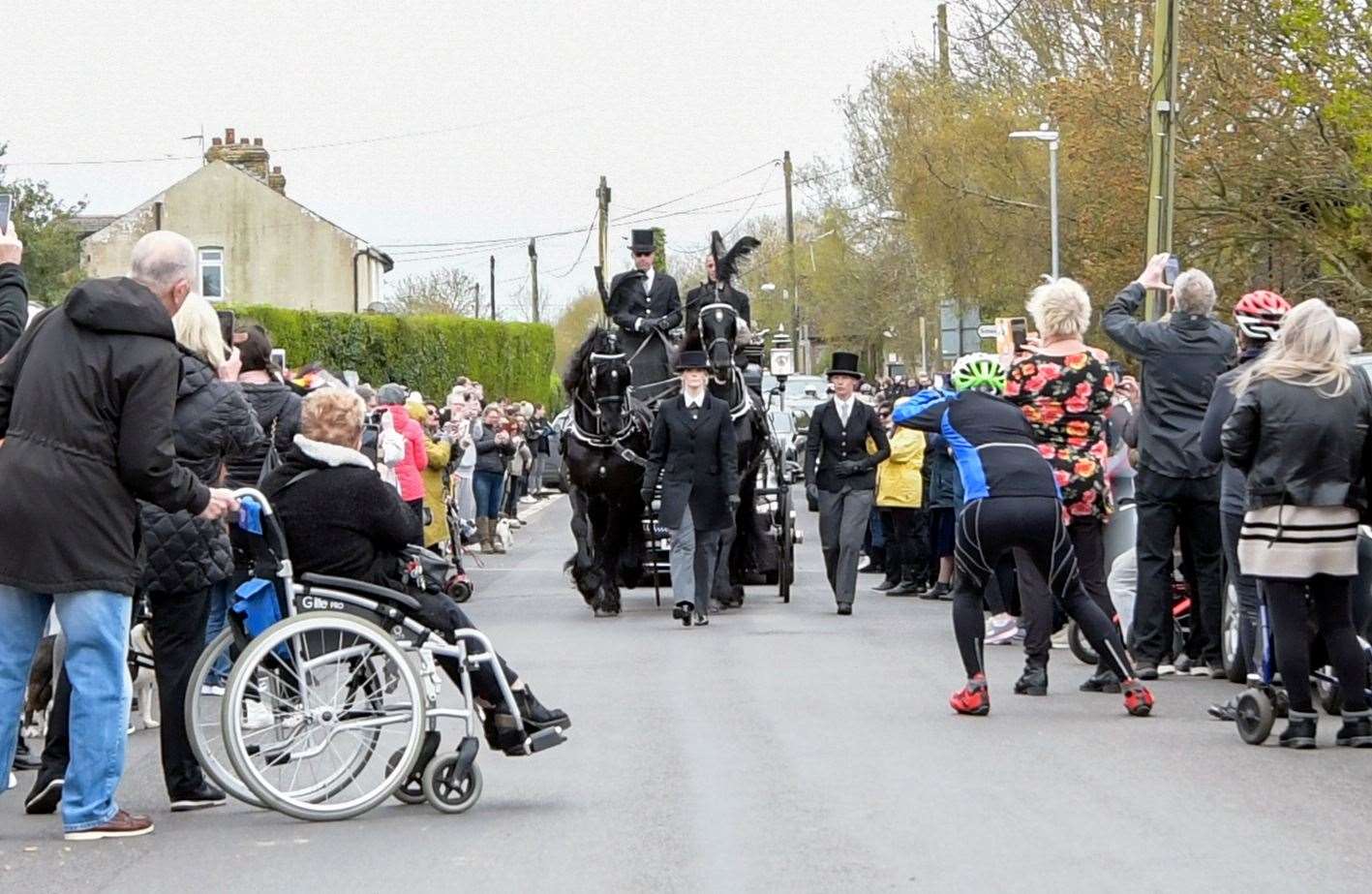 Hundreds of people paid their respects to Paul. Picture: Stuart Brock