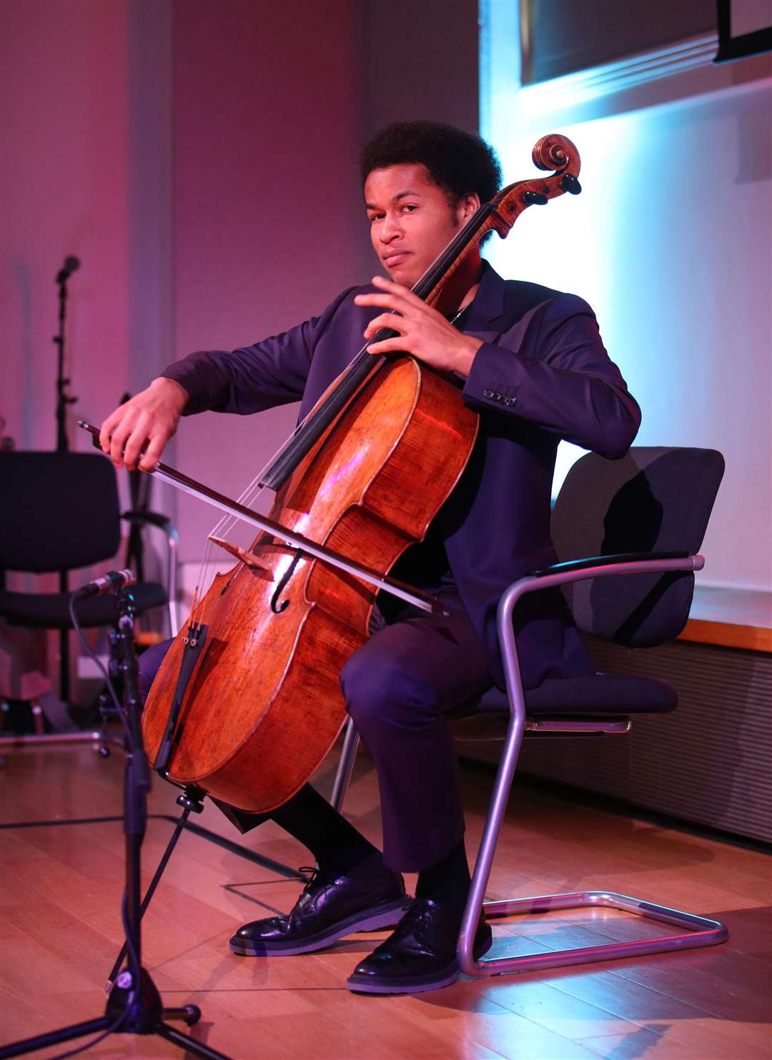 Sheku Kanneh-Mason played at a royal wedding (Yui Mok/PA)