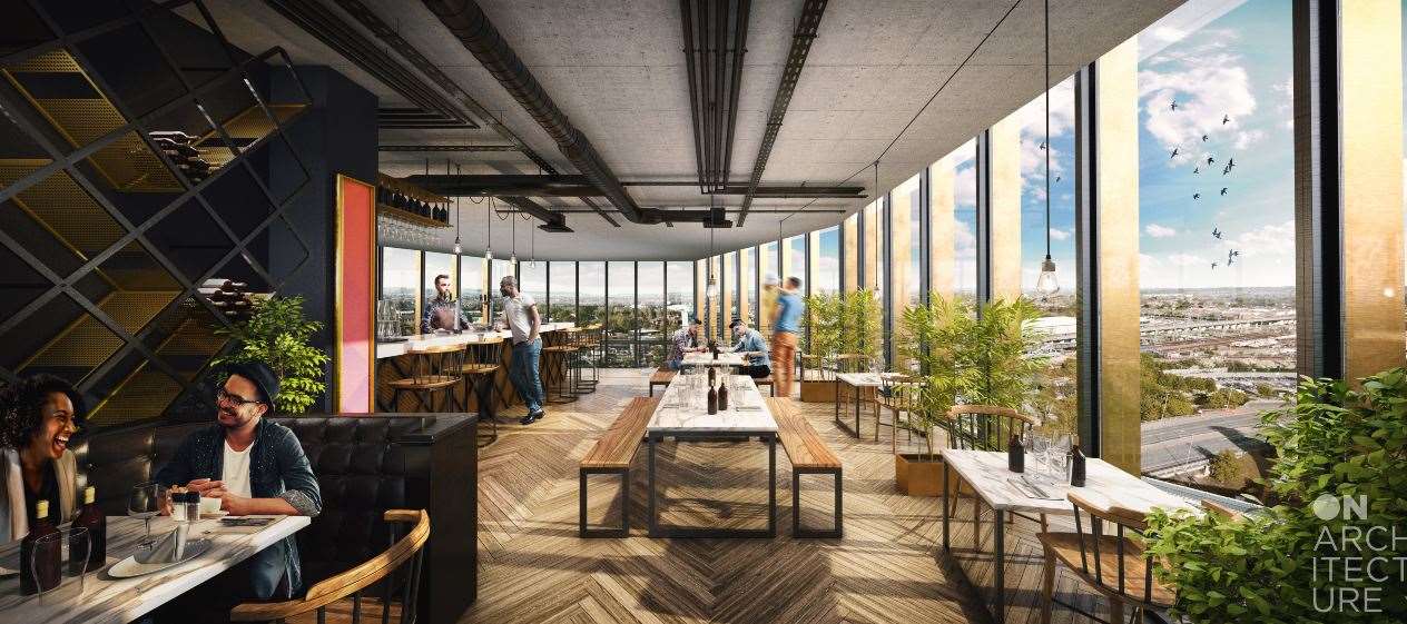 A top-floor restaurant will also feature in the development. Picture: On Architecture