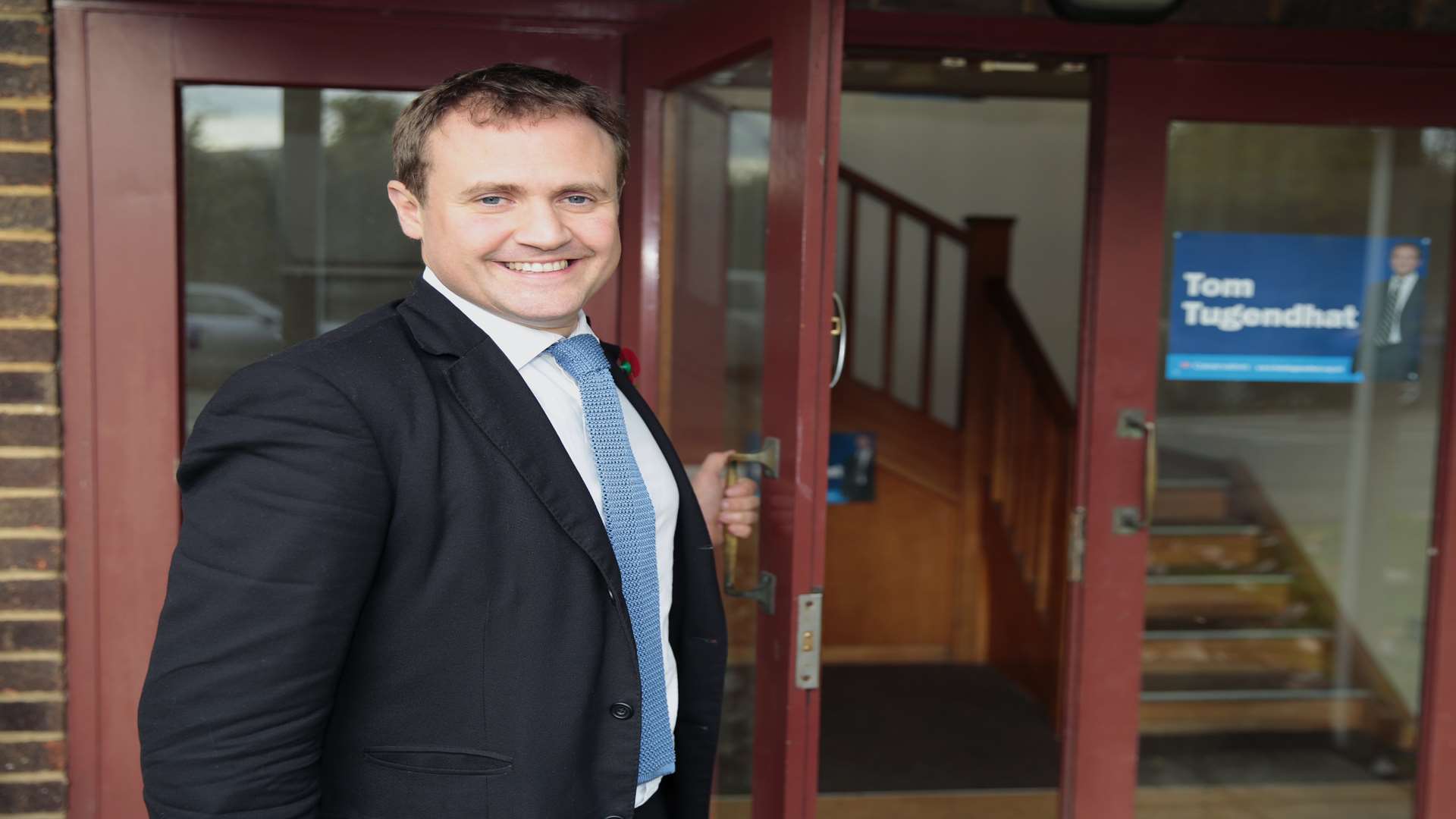 Tom Tugendhat opened his new constituency office. Picture: Martin Apps