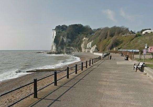 A man in his 40s was found dead on the beach at St Margaret’s Bay, near Dover. Picture: Google