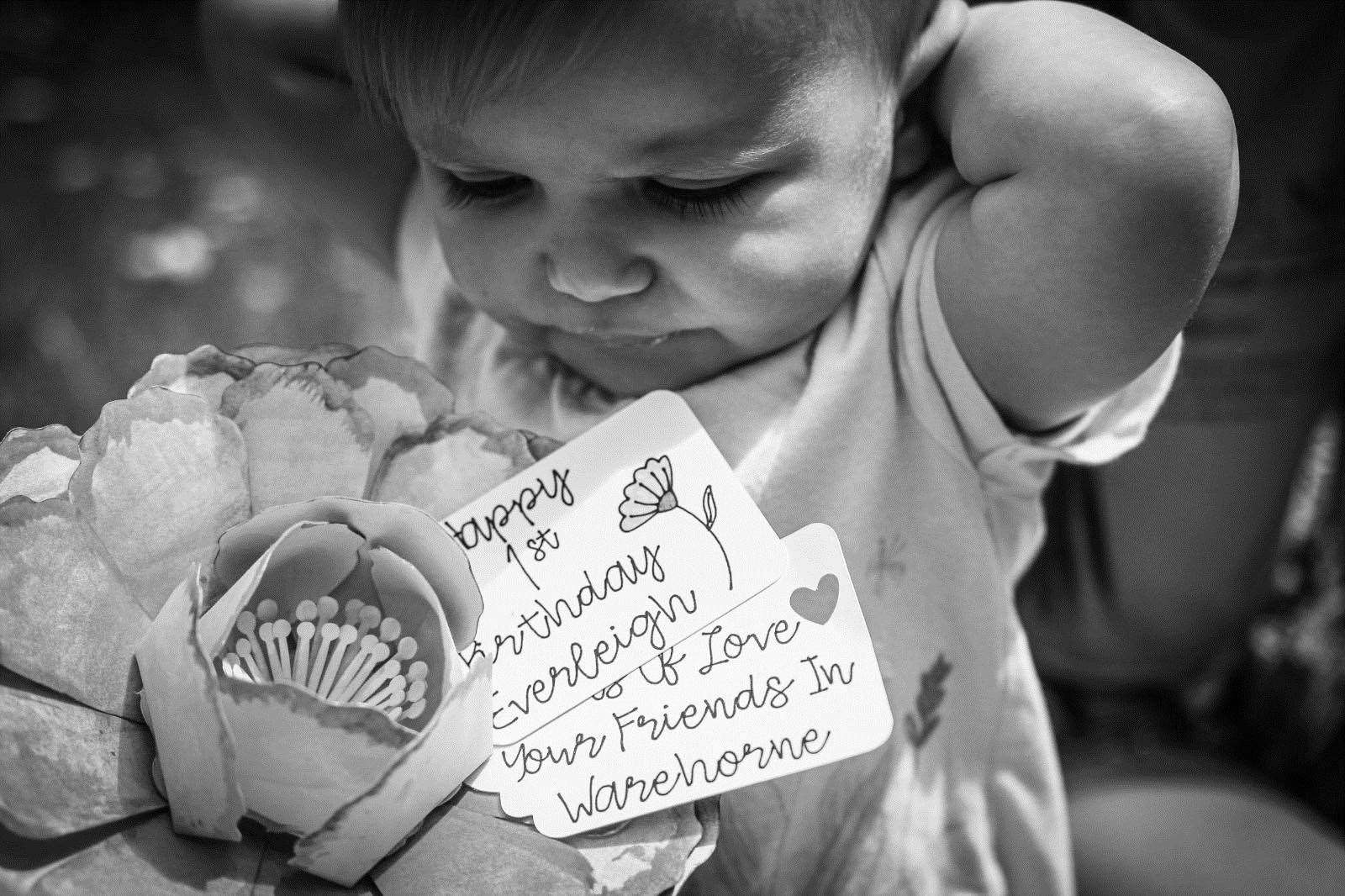 Everleigh came along for a strawberry or two, and to receive her birthday gifts and well wishes. Picture: Jessie Banach