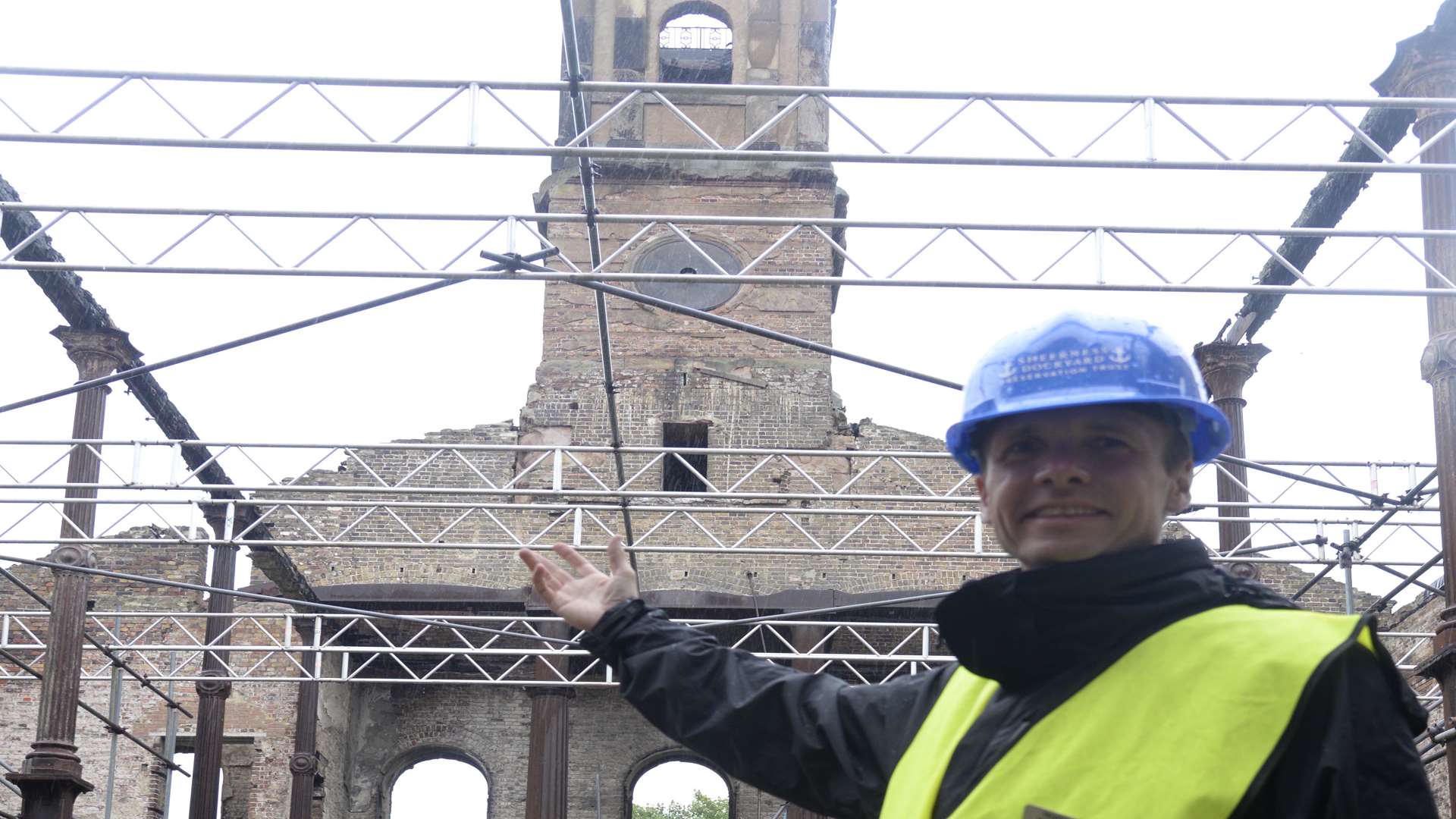 Trustee Will Palin at a Sheerness Dockyard Church open day