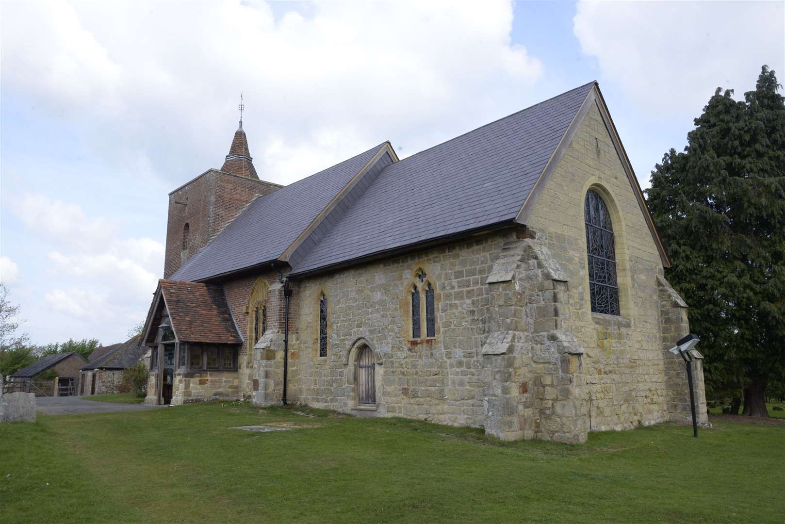 Tudeley is famous for its tiny All Saints Church, which has stained glass windows designed by Marc Chagall
