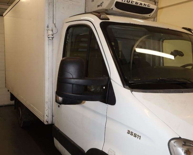 The van driven by Anas Al Mustafa onto the ferry travelling to Newhaven, east Sussex on February 16 (CPS/PA)