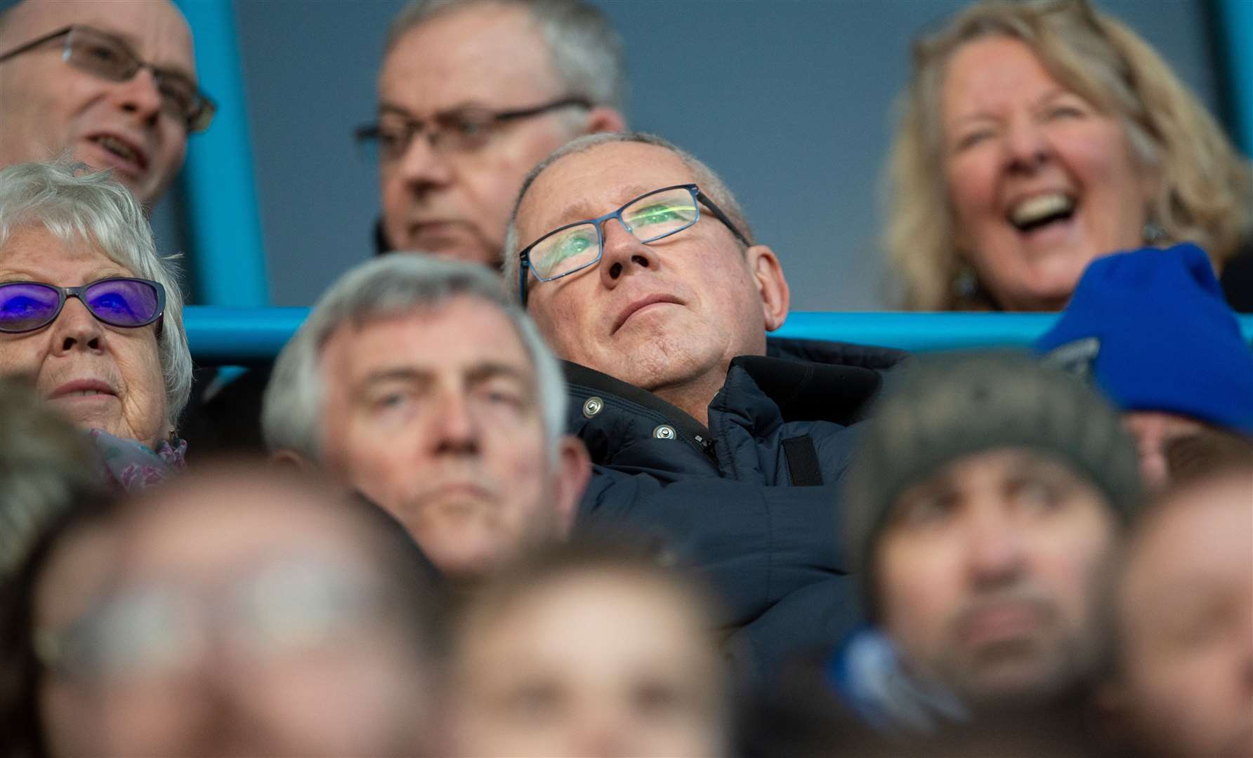 Paul Scally watches a match at Priestfield Picture: Ady Kerry