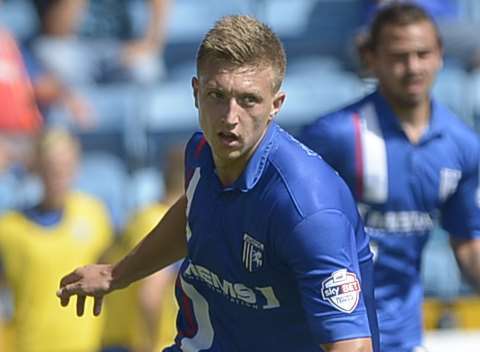 Luke Norris pushes forward Picture: Barry Goodwin