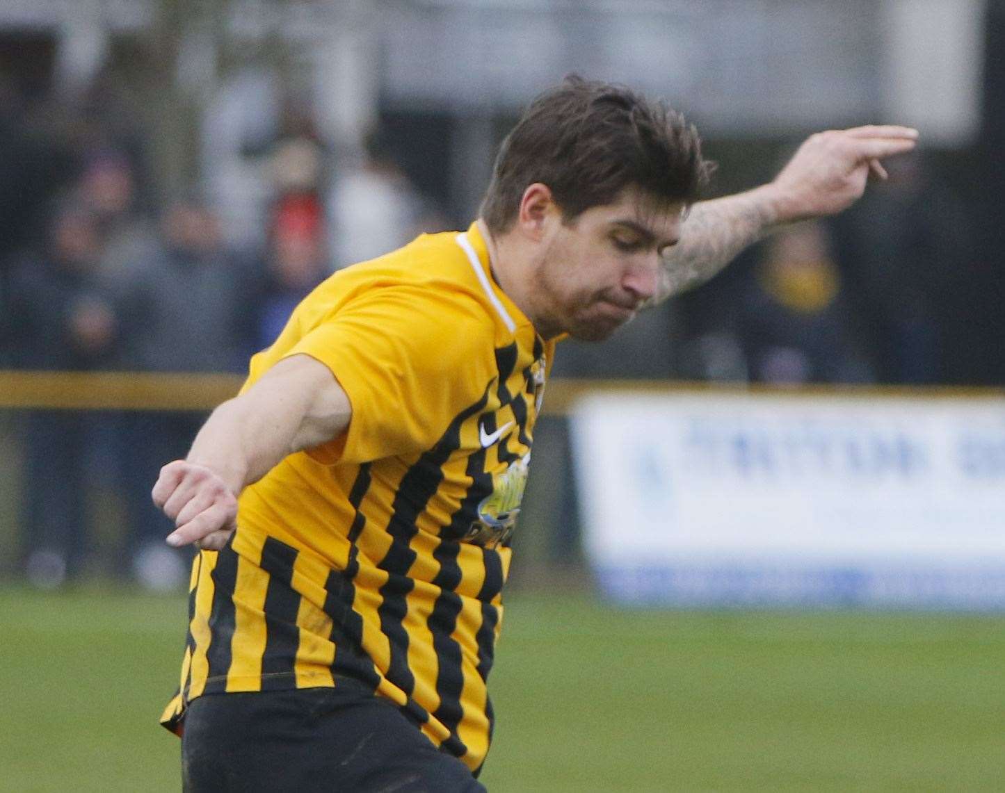 Folkestone Invicta midfielder Matt Newman Picture: Andy Jones