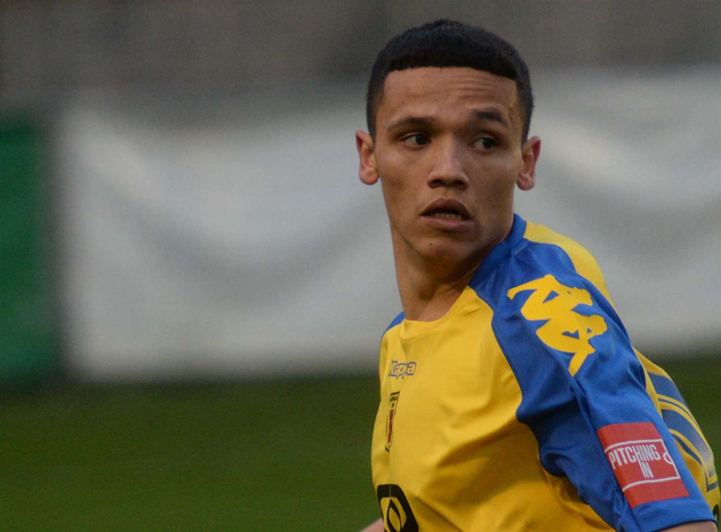 Ex-Faversham midfielder Eddie Allsopp made his first Bay start in the goalless draw at Burgess Hill on Saturday. Picture: Chris Davey