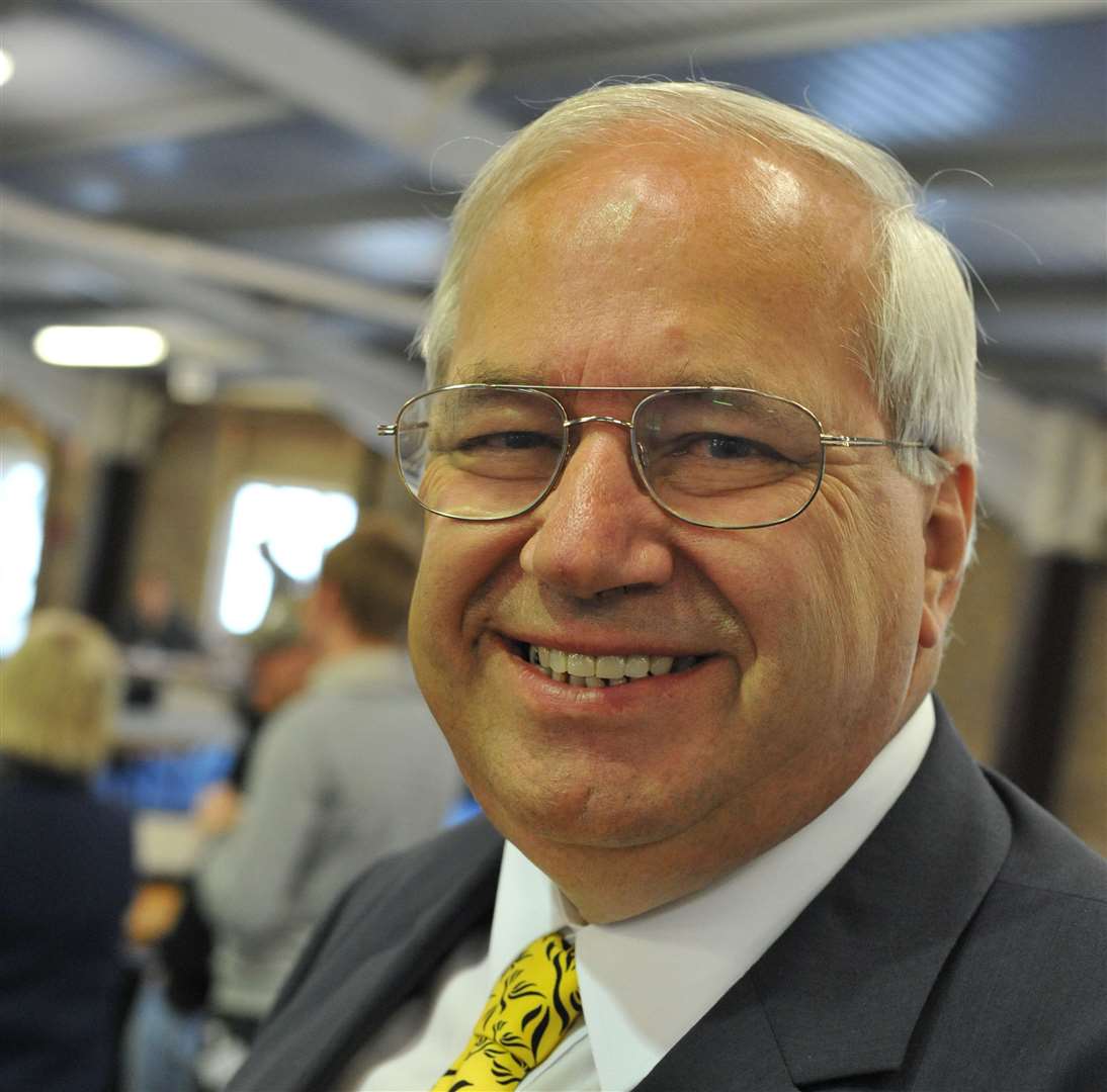 Ian Chittenden, Maidstone north east candidate, at the local government election count at The County Showground in Detling, Maidstone. Picture: David Antony Hunt (14041398)