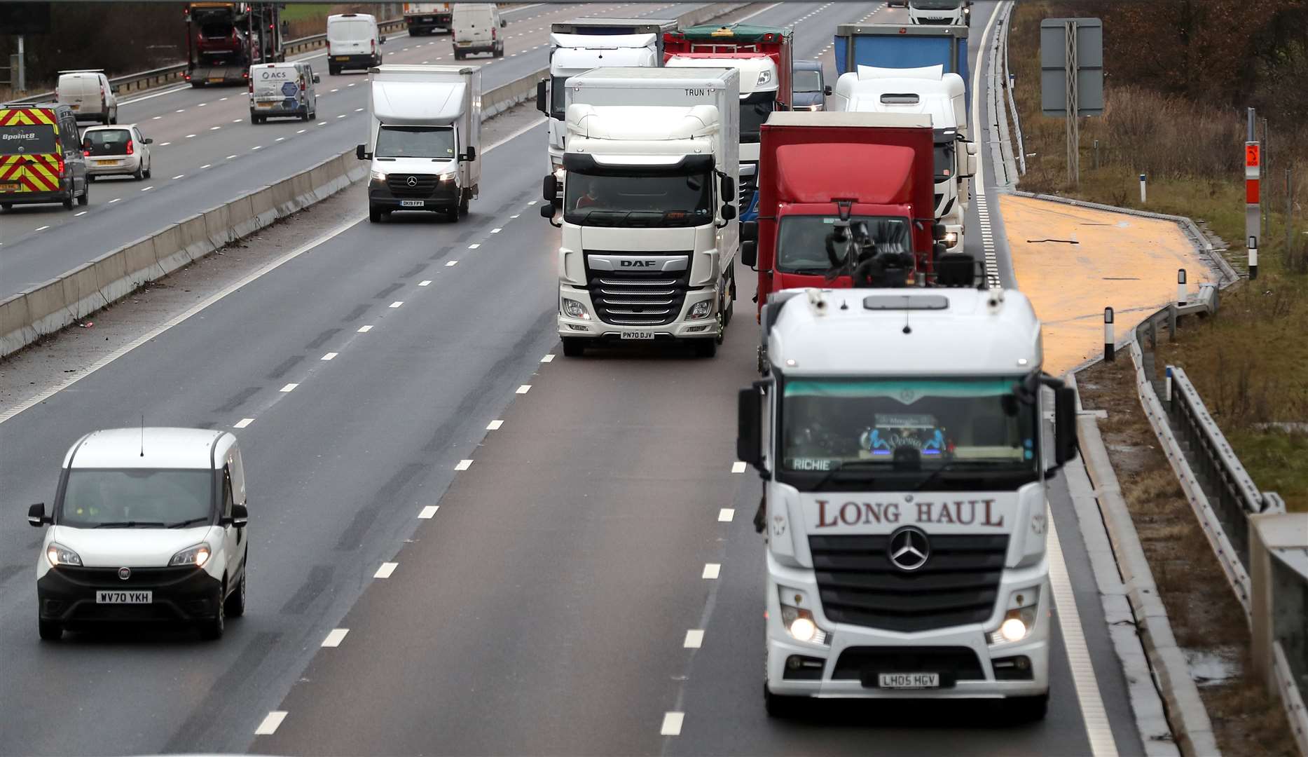 Smart motorways are used as a cheaper way of increasing capacity (Martin Rickett/PA)