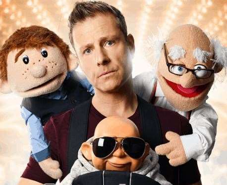 Paul Zerdin with his 'sponge family'