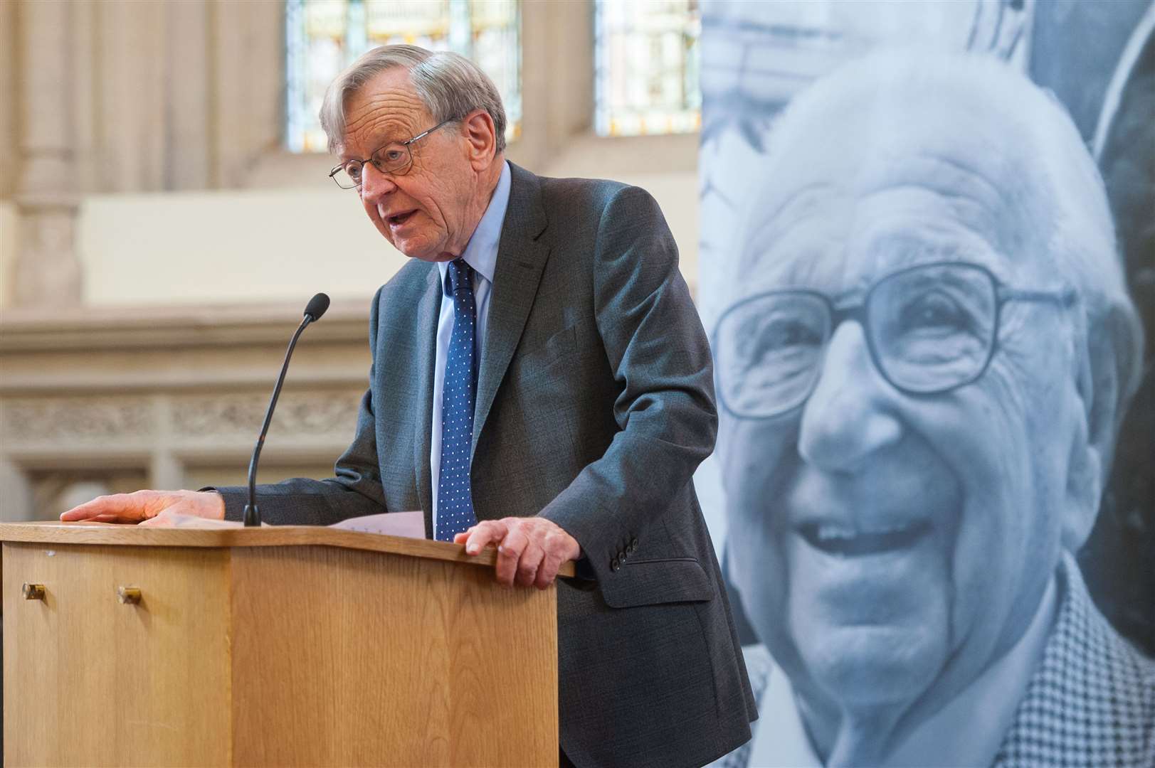 Lord Dubs held back tears as he recalled his experience of travelling to the UK from Czechoslovakia, now the Czech Republic and Slovakia, aged six (PA)