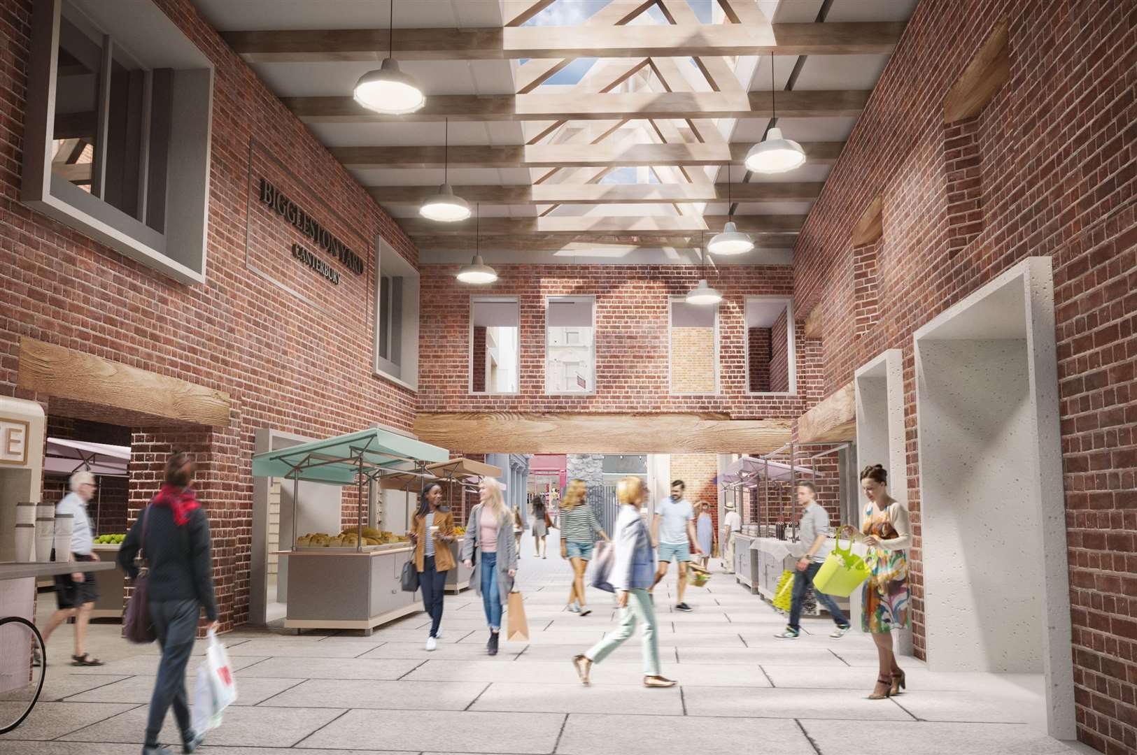 An interior view of the planned Biggleston Yard scheme