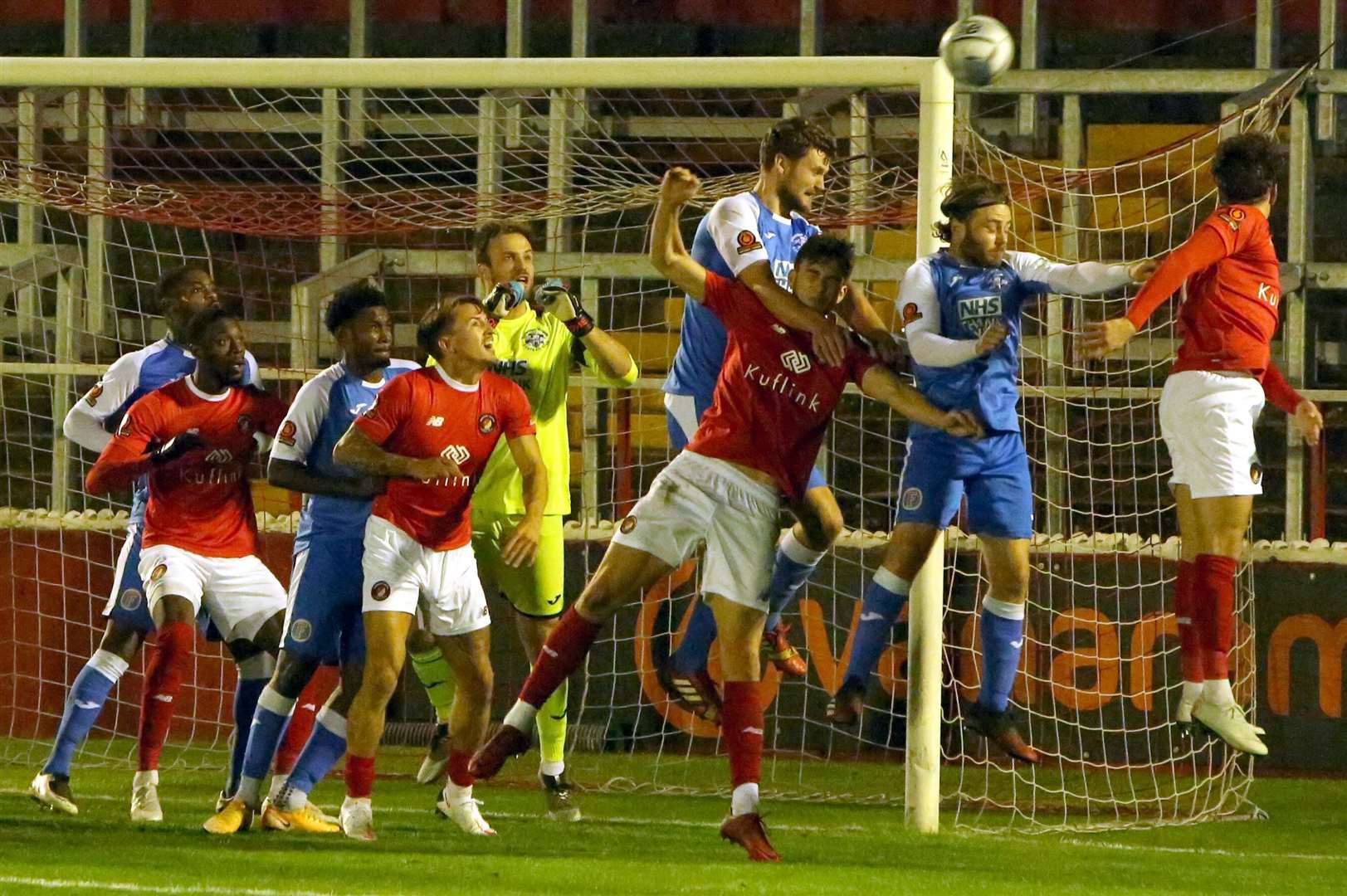 Ebbsfleet put Tonbridge under pressure. Picture: David Couldridge (43243461)