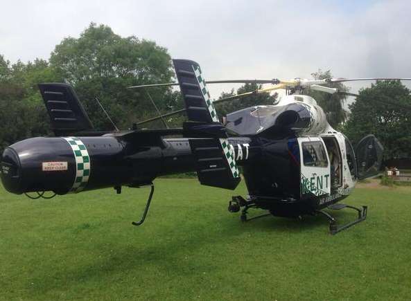 The Kent, Surrey and Sussex Air Ambulance was scrambled. Stock picture