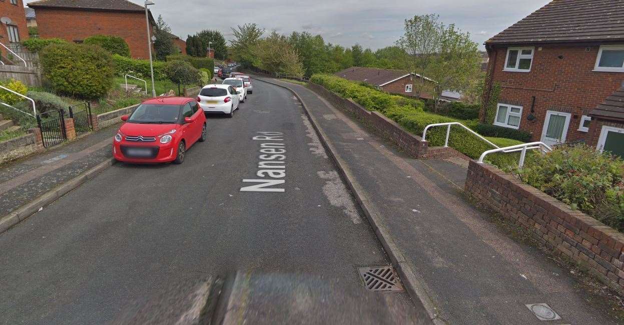The incident happened in Nansen Road, Gravesend. Picture: Google Maps (14670243)