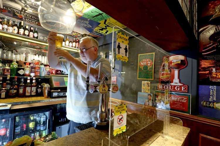 Mark Breen, manager of The Little Prince in Margate, Kent, prepares to reopen to the public (Gareth Fuller/PA)