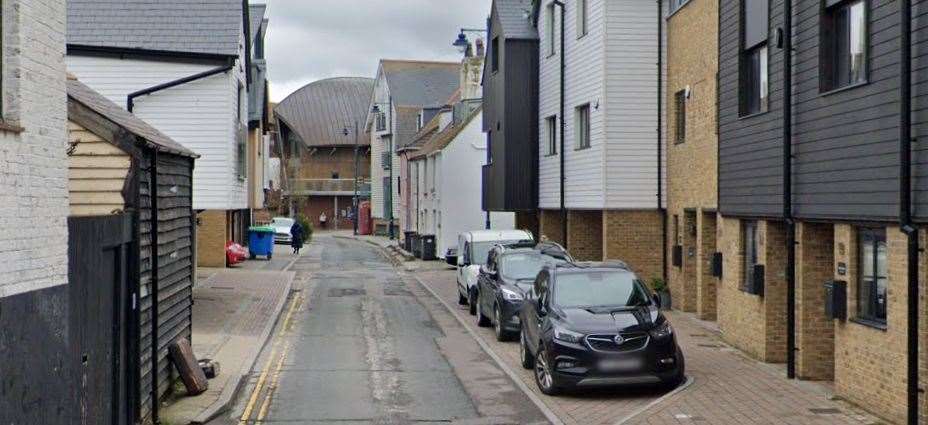 Police probe after ‘man’s ashes’ stolen from car in Sea Street, Whitstable. Picture: Google