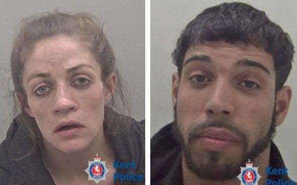 Jade Cosier and Erik Horvath were jailed. Pictures: Kent Police