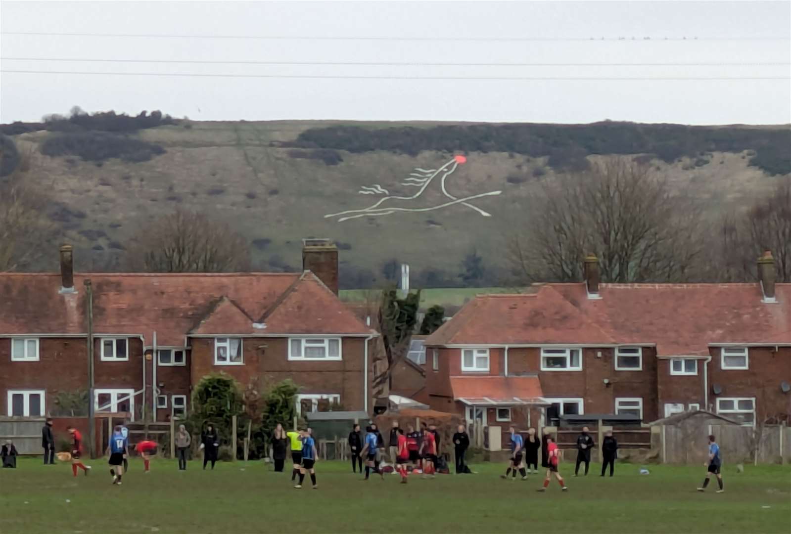 The Folkestone White Horse is on Cheriton Hill close to the M20