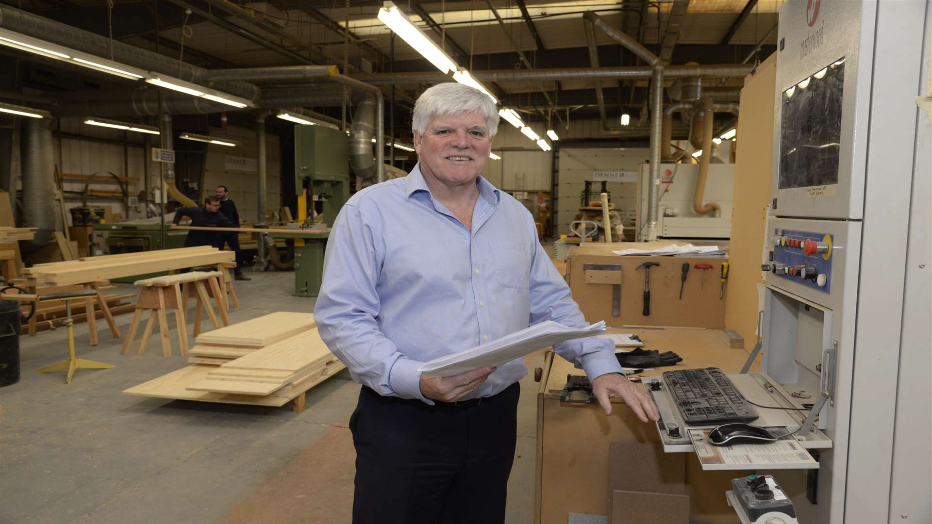 Nick Kingsman in the Denne Joinery workshop in Bramling, near Canterbury