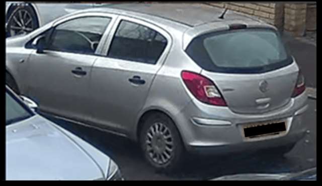 The vehicle in Brisbane Road (Northamptonshire Police/PA)