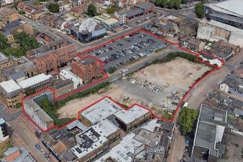 An aerial view of the existing Westgate site in Dartford. Photo: Dartford Council planning