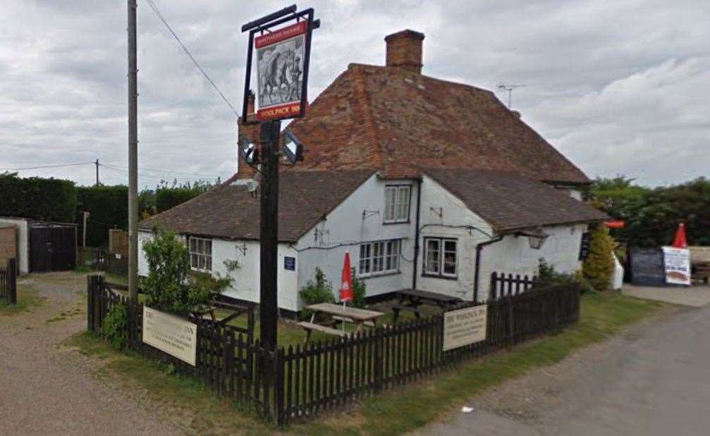 Mice droppings were found at the Woolpack in Brookland, Romney Marsh. Picture: Google
