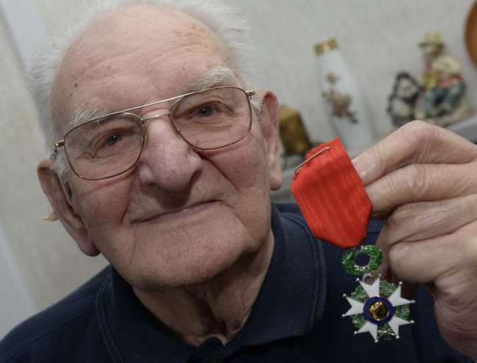 Raymond Grose was awarded the Legion d'honneur for his courage