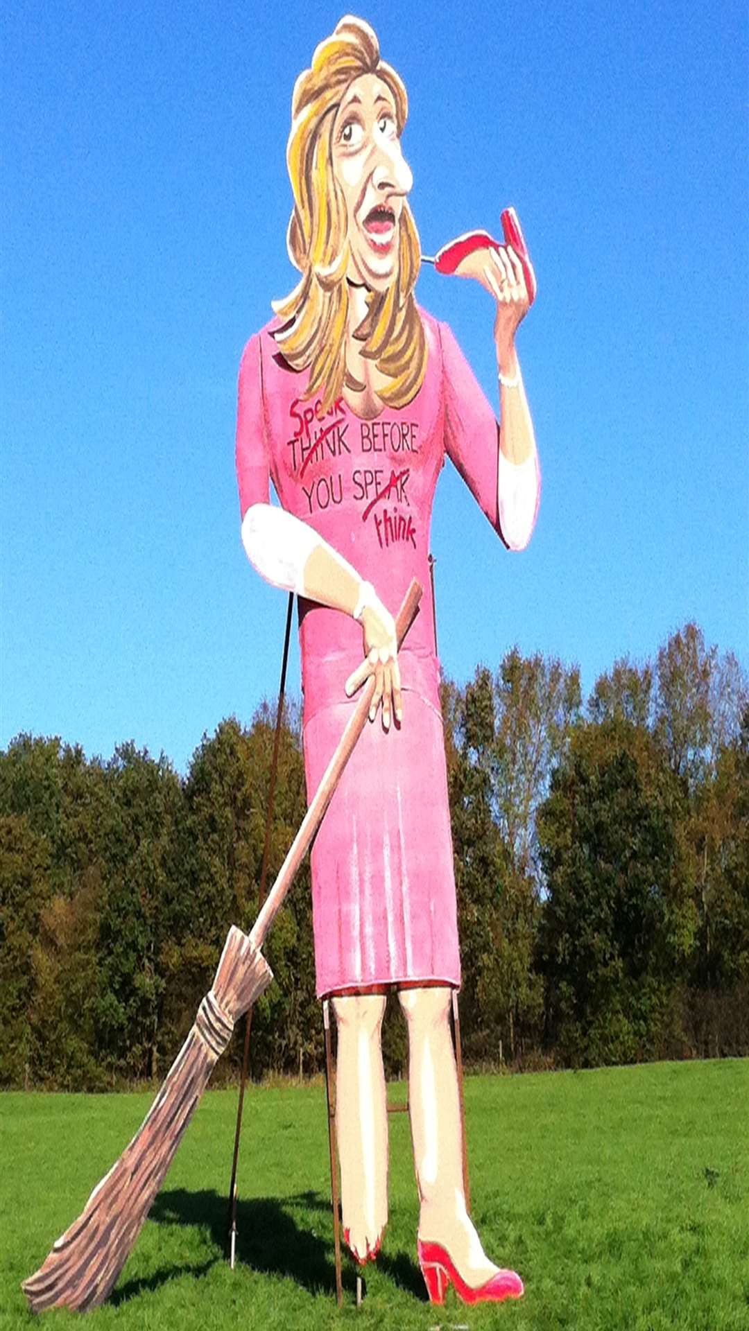 An effigy of Katie Hopkins was burned on the Edebridge bonfire last year