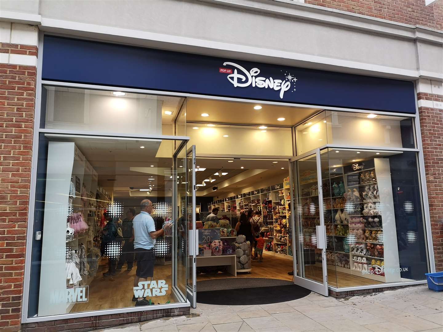 The pop-up DIsney store on its opening last August