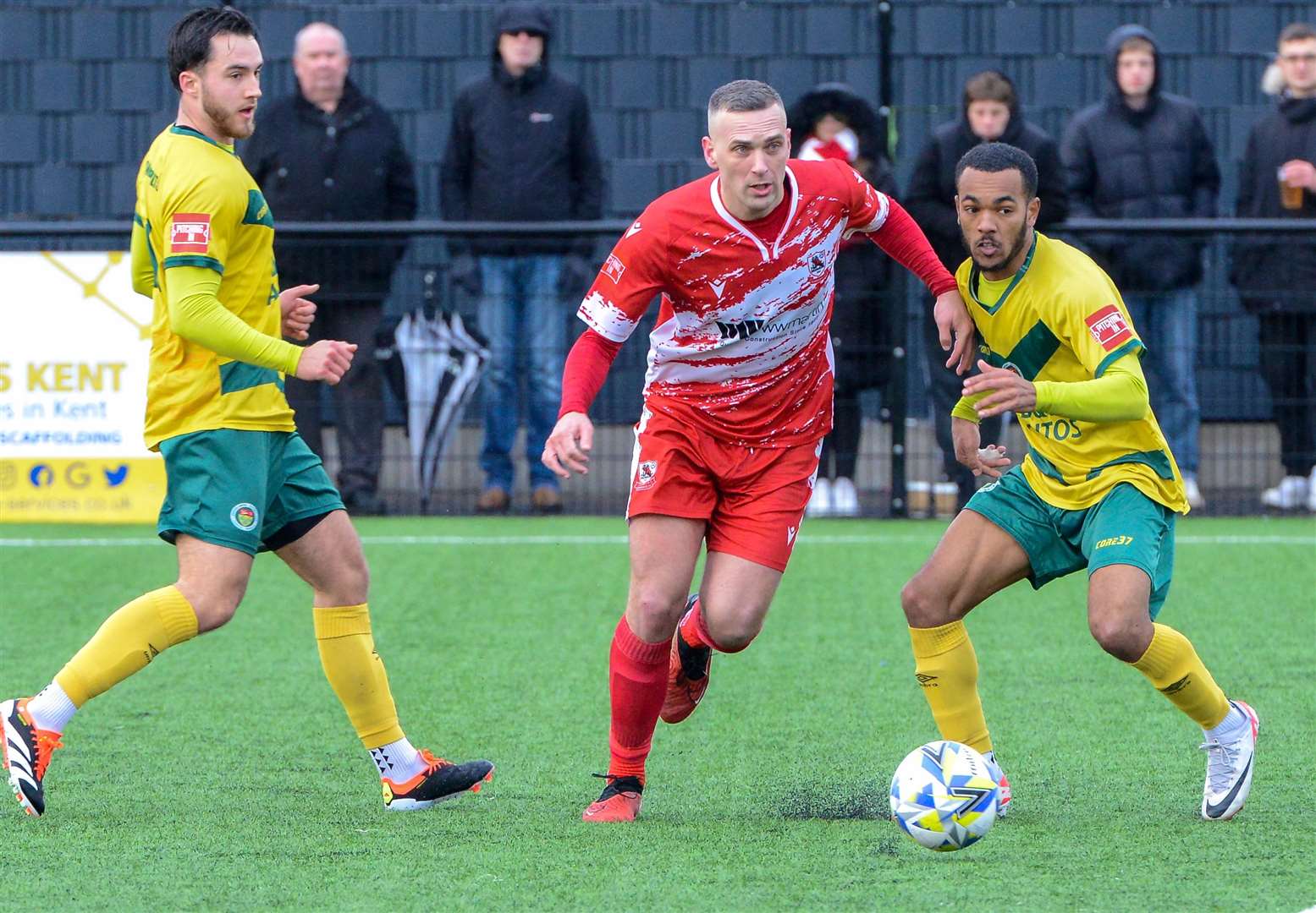 Ashford lost 4-0 at Ramsgate on Saturday, ending their four-match unbeaten run. Picture: Stuart Watson