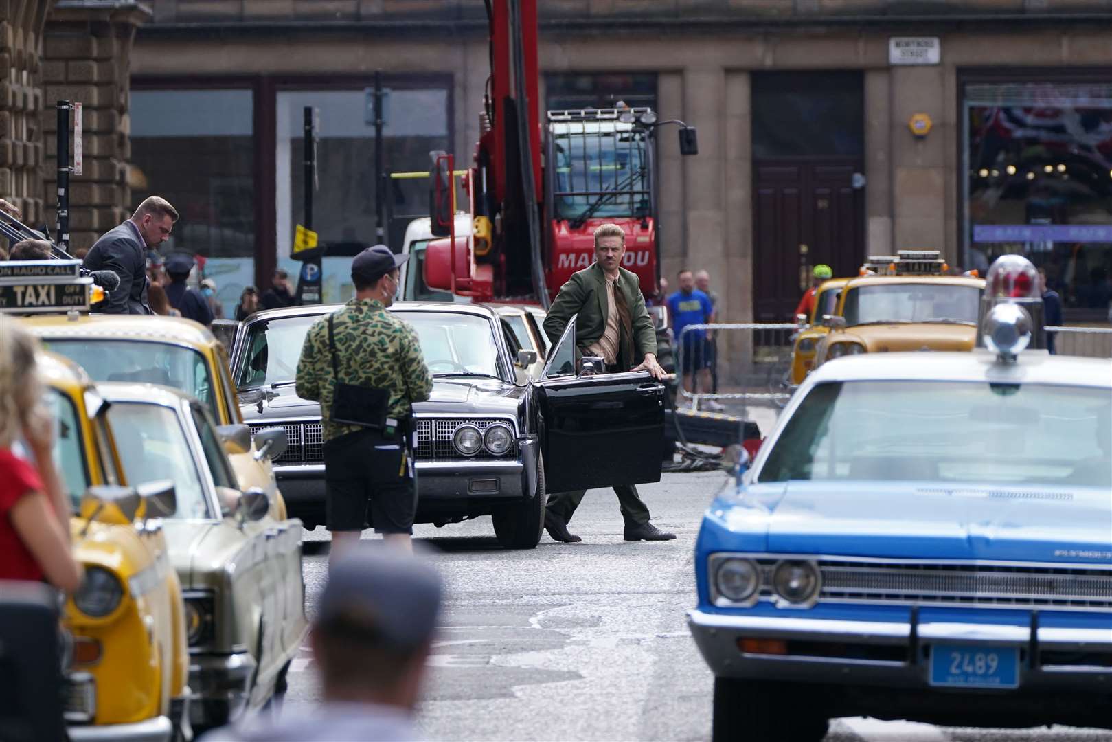 Boyd Holbrook on the set (Andrew Milligan/PA)