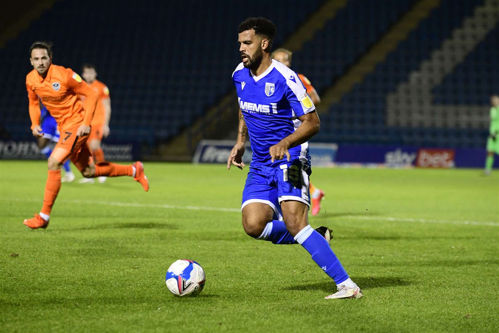 Jacob Mellis' performance for Gillingham against Portsmouth may well have been the last this season Picture: Barry Goodwin