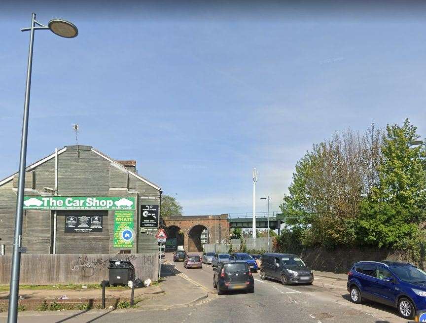 Part of Station Road, Strood, could stay shut for up to a week for emergency repair works. Picture: Google Maps