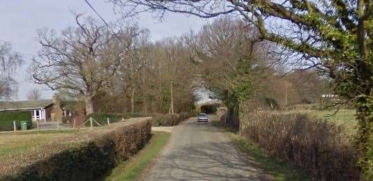 Firefighters were called to Water Lane in Hawkhurst after a bonfire became out of control. Picture: Google Street View