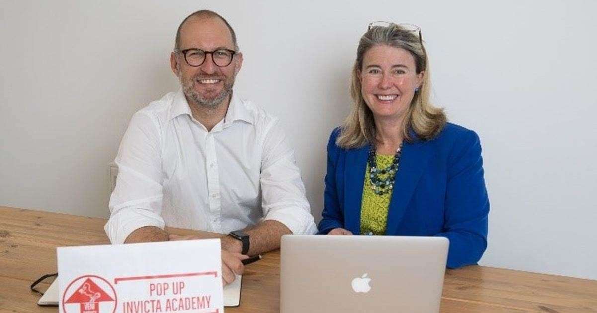 Chairman of Folkestone and Hythe Conservative association Stephen James and Anna Firth