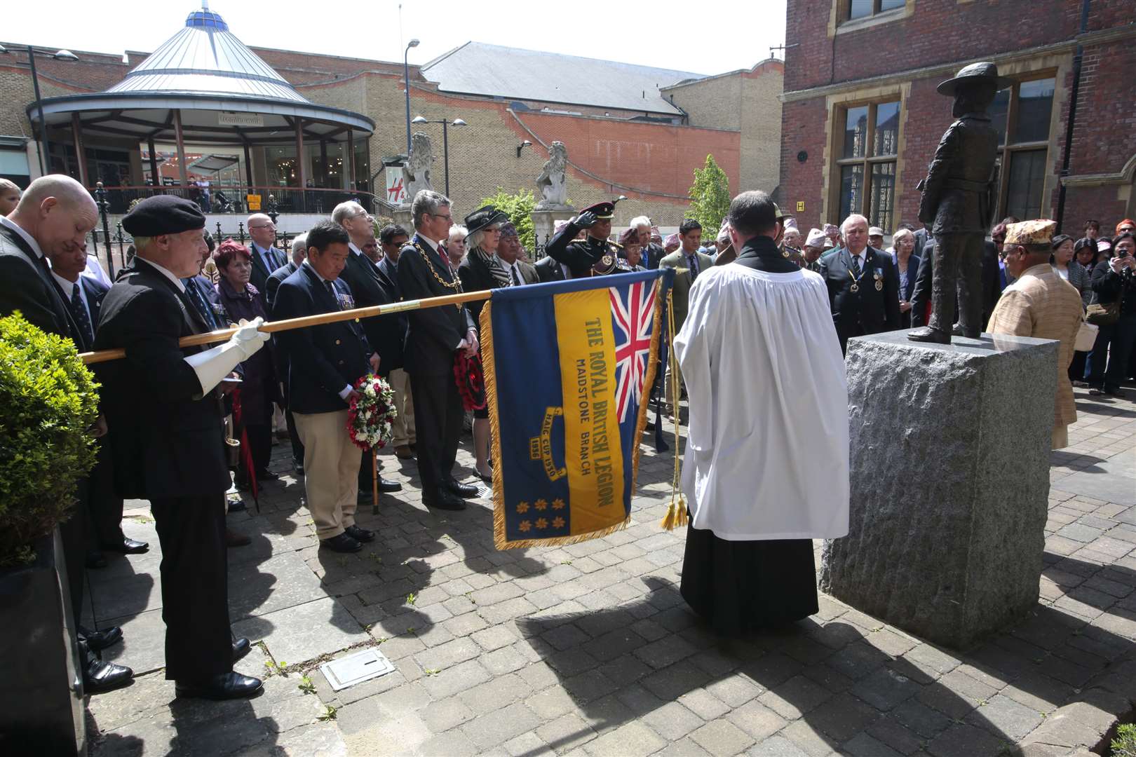 A ceremony was held at Maidstone Museum to mark the anniversary. Picture: Martin Apps.