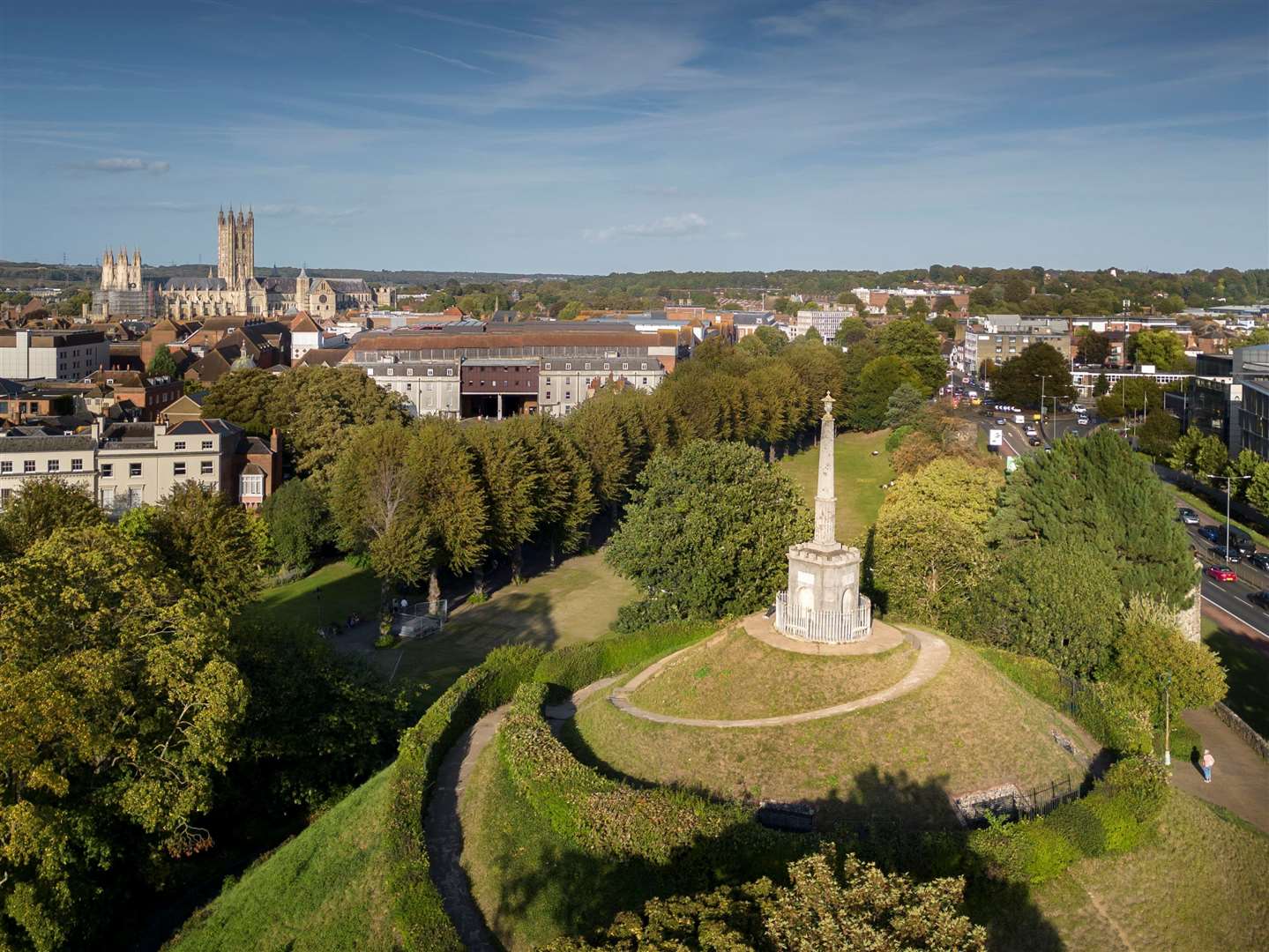 The Dane John Mound in the city centre’s Dane John Gardens has been added to the heritage at risk registerPicture: Historic England