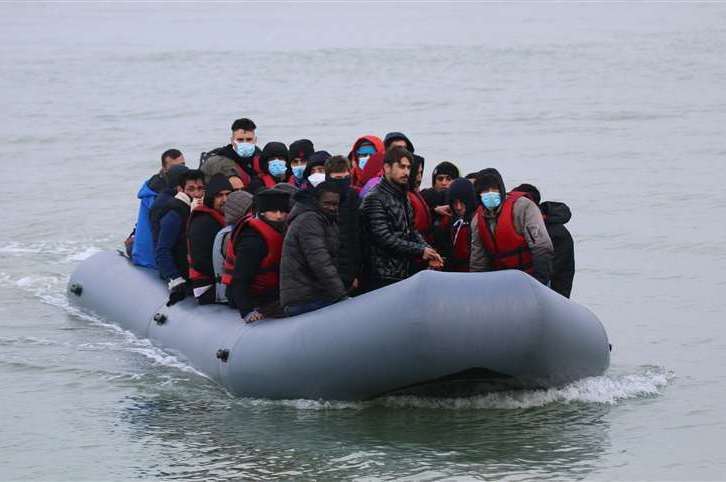 A rescue operation taking place after an “incident” involving a small boats vessel