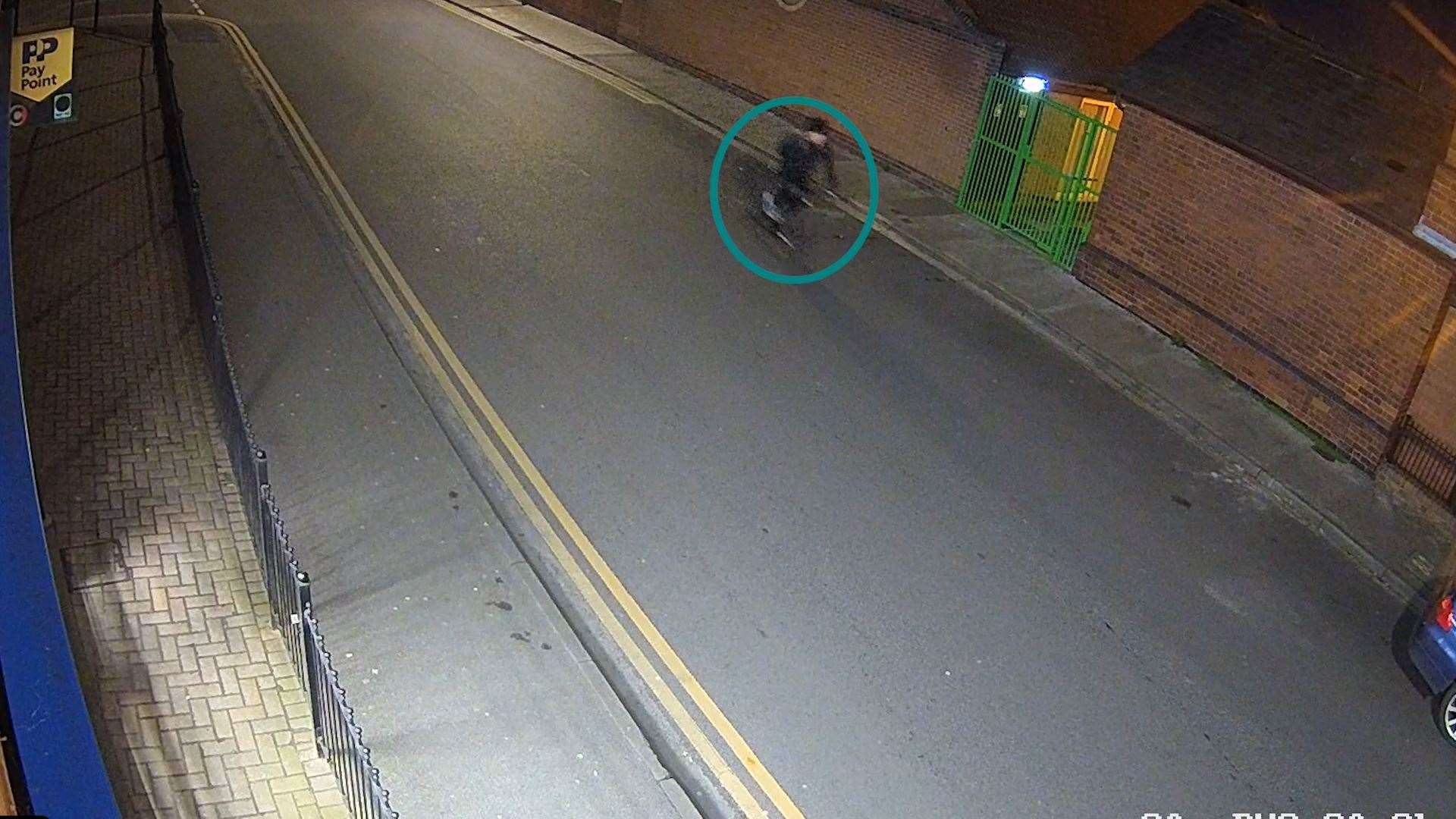 CCTV of John Jessop cycling between Newark and Colston Bassett (Nottinghamshire Police/PA)